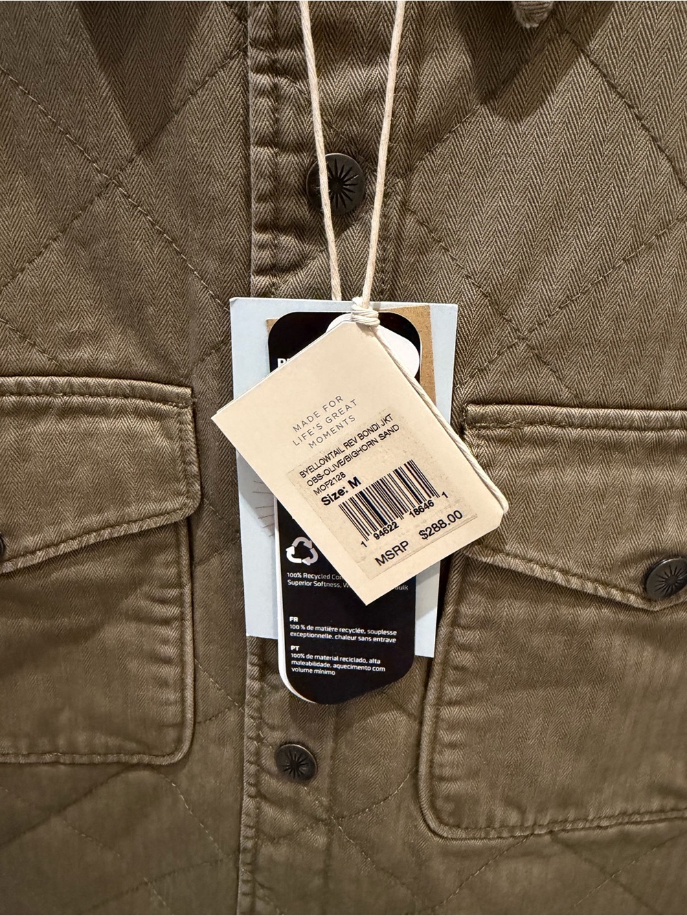 Faherty Reversible Jacket (NWT) - Picture 2 of 4